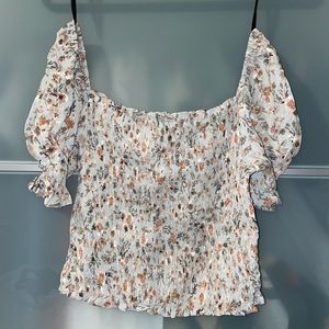 NEW!! Forever 21 woven crop top!